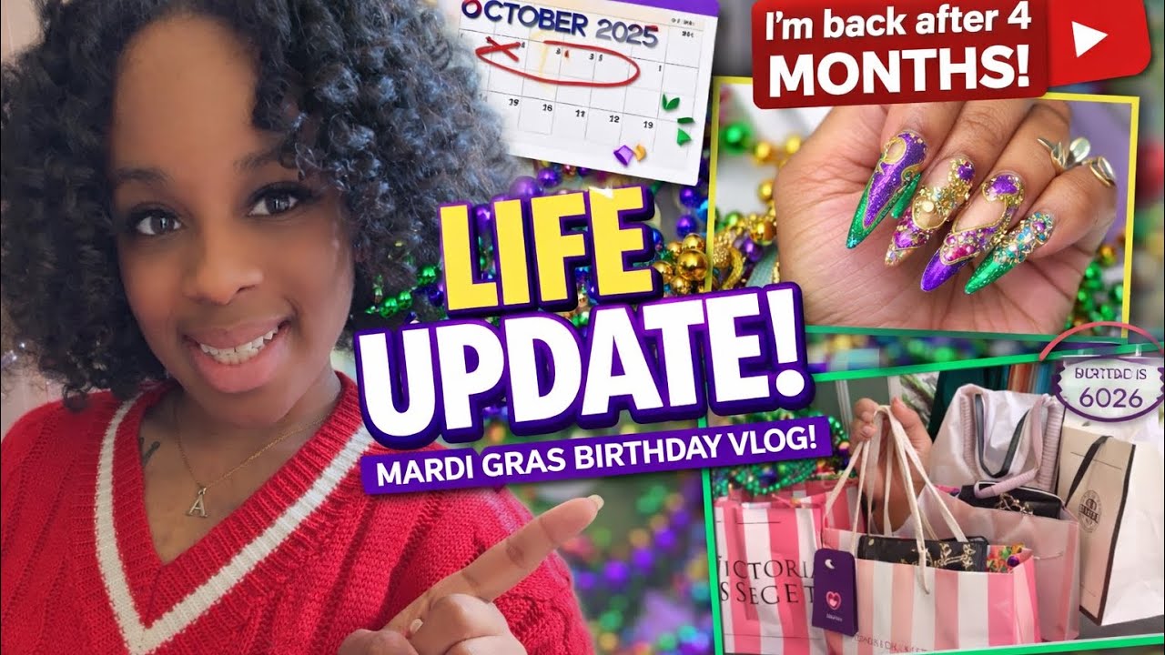 Birthday Prep Vlog! Nails, Haul & A Long Overdue Life Update💜💛💚🎭