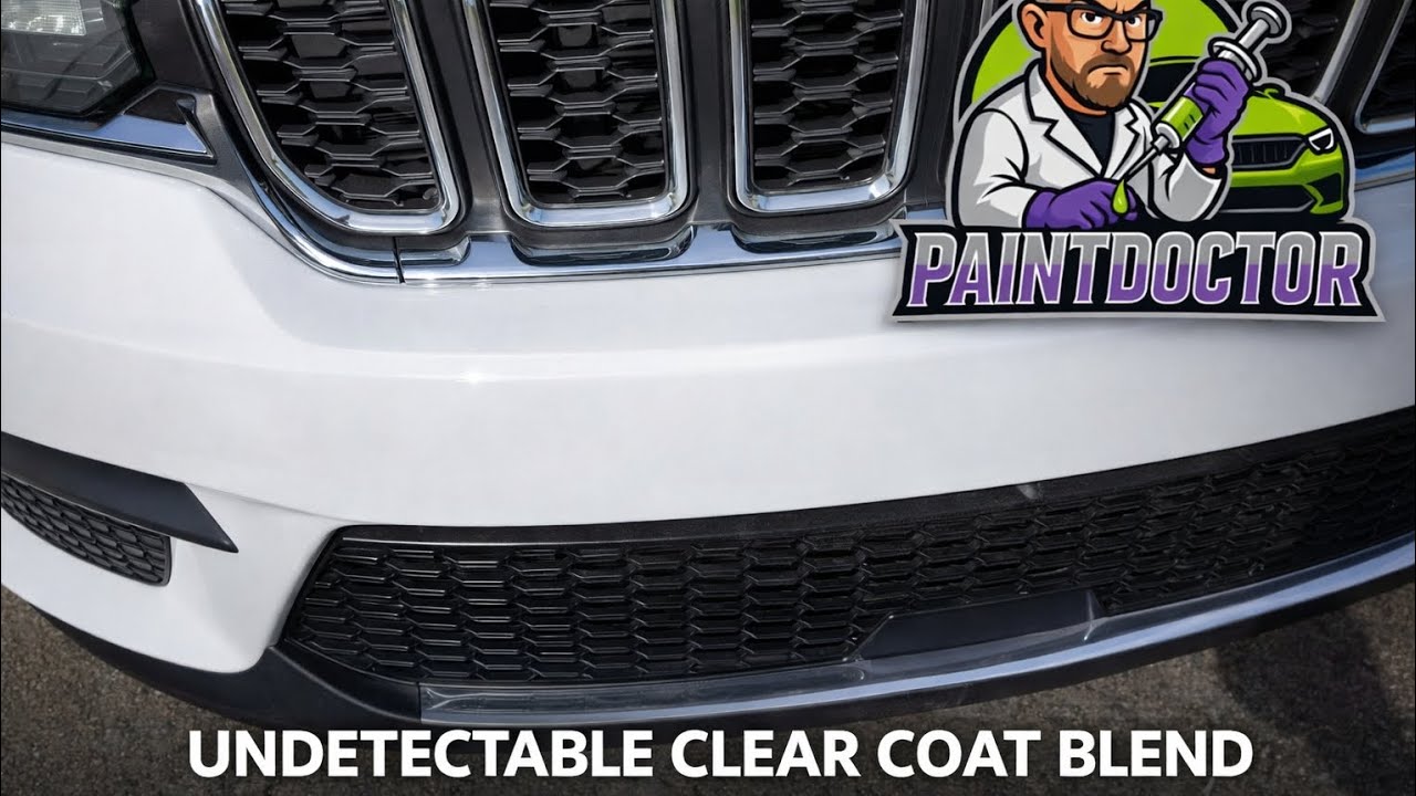 Clear Coat Blend Bumper Repair Below Freezing (Scratch, Gouge & Dent Fix)