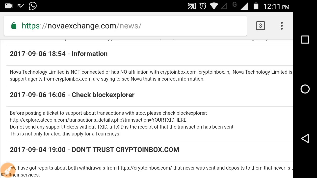 Atc Coin latest News || If you invest inquiry them what happen in Nova Exchange In Hindi 6sept17