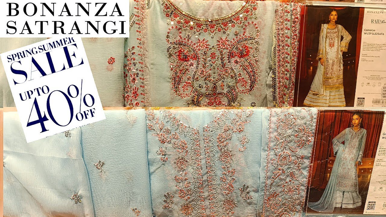 Bonanza Satrangi Sale 2025🤩Bonanza New Unstitched Collection On sale♥️