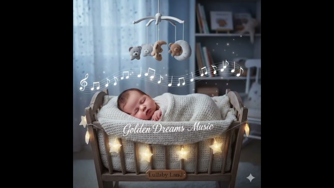 😴 Soft Baby Lullaby – Relaxing Music for Peaceful Sleep (2 Hours) @GoldenDreamsMusic 