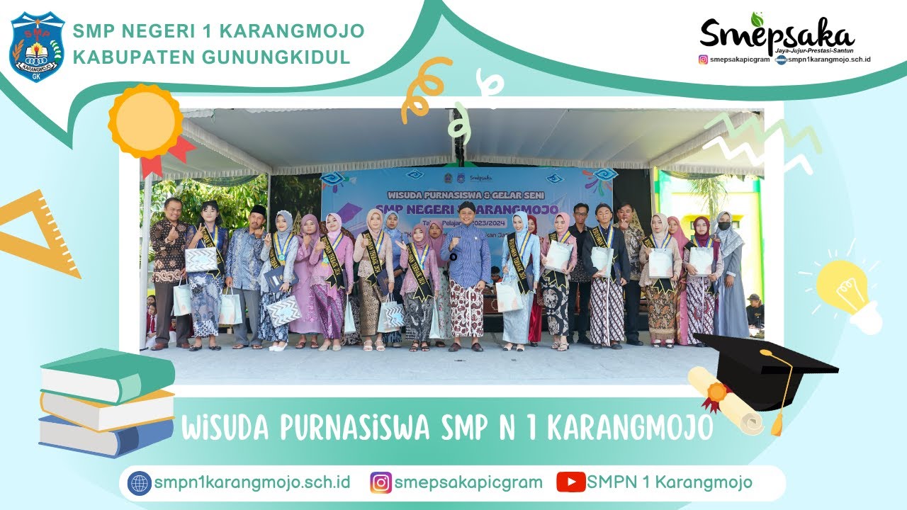 WISUDA PURNASISWA SMP N 1 KARANGMOJO TAHUN PELAJARAN 2022/2023