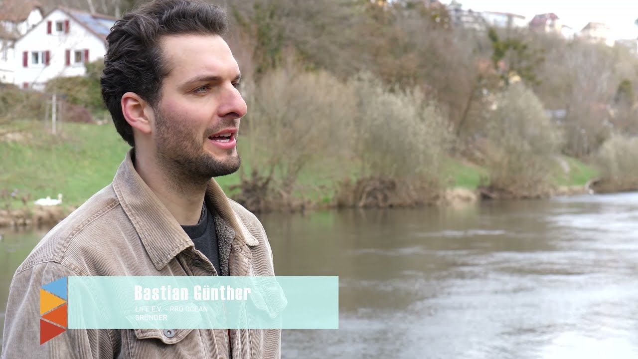 Kein Stuss am Fluss  🐦: Plastikmüll in Gewässern - Im Interview Bastian Günther