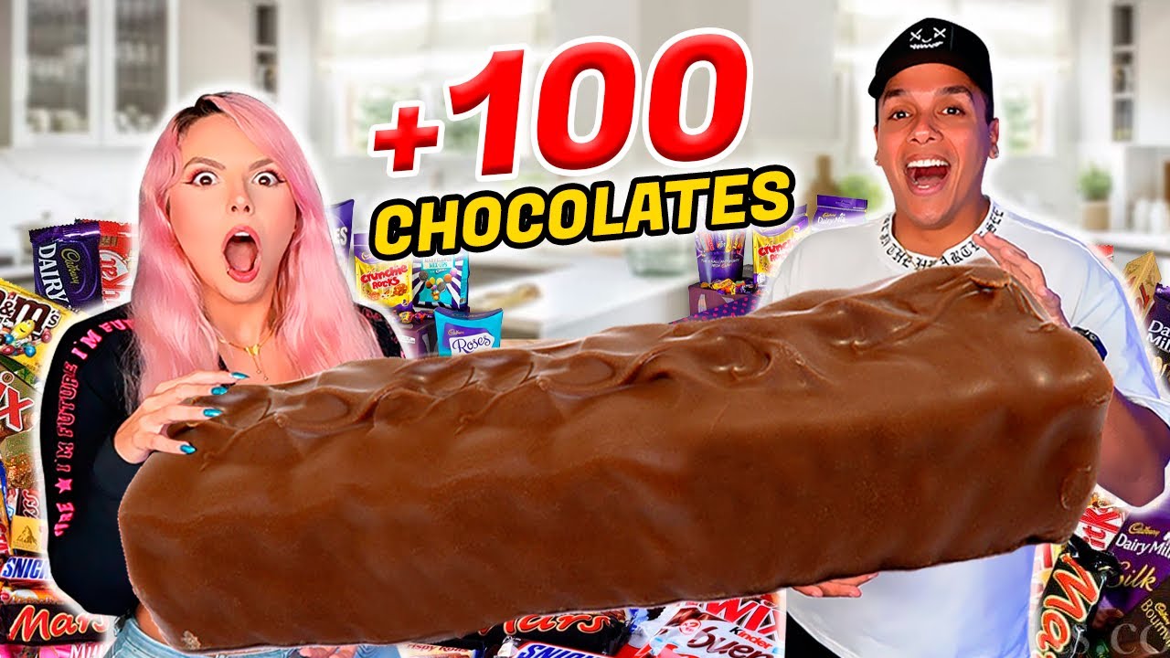 MEZCLAMOS MUCHOS CHOCOLATES PARA HACER UNO GIGANTE!!🍫​ @Jenny Devil | CYK⚡