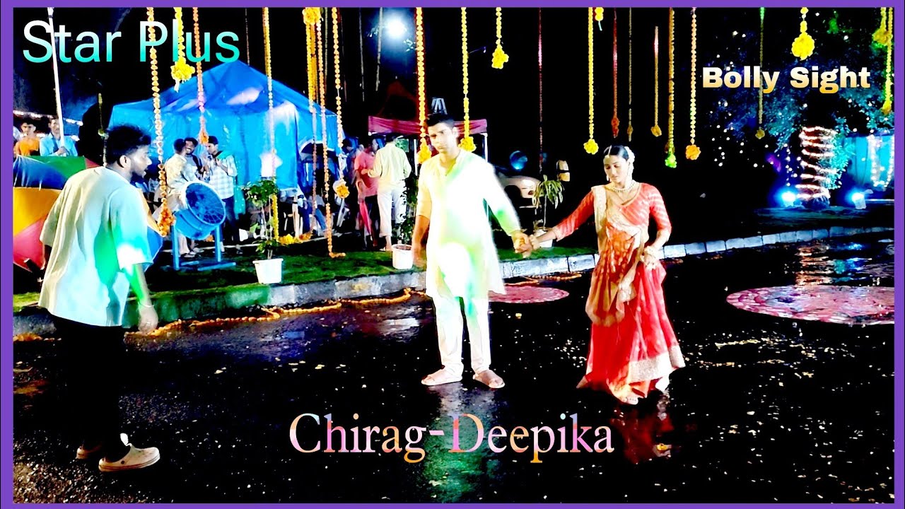 Dil Ko Tumse Pyar Hua Shooting ll Star Plus ll Deepika-Chirag ll Baarish Mein Shoot ll