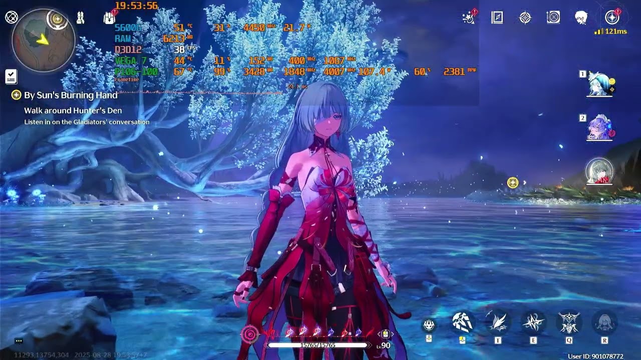 Wuthering Waves 2.6 New Map | Ryzen 5 5600G UV 45 WATT | p106-100 | 1080p FSR OFF Quality Preset