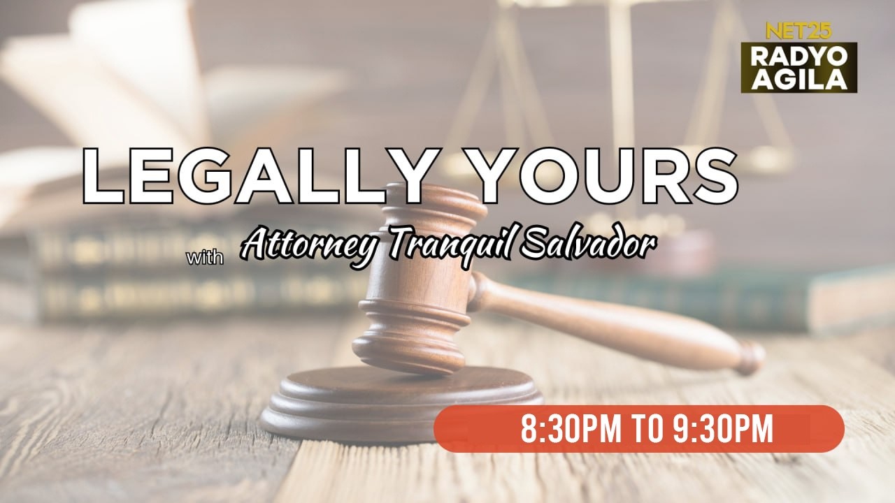 LEGALLY YOURS | Wednesday | March 18 | 8:30PM