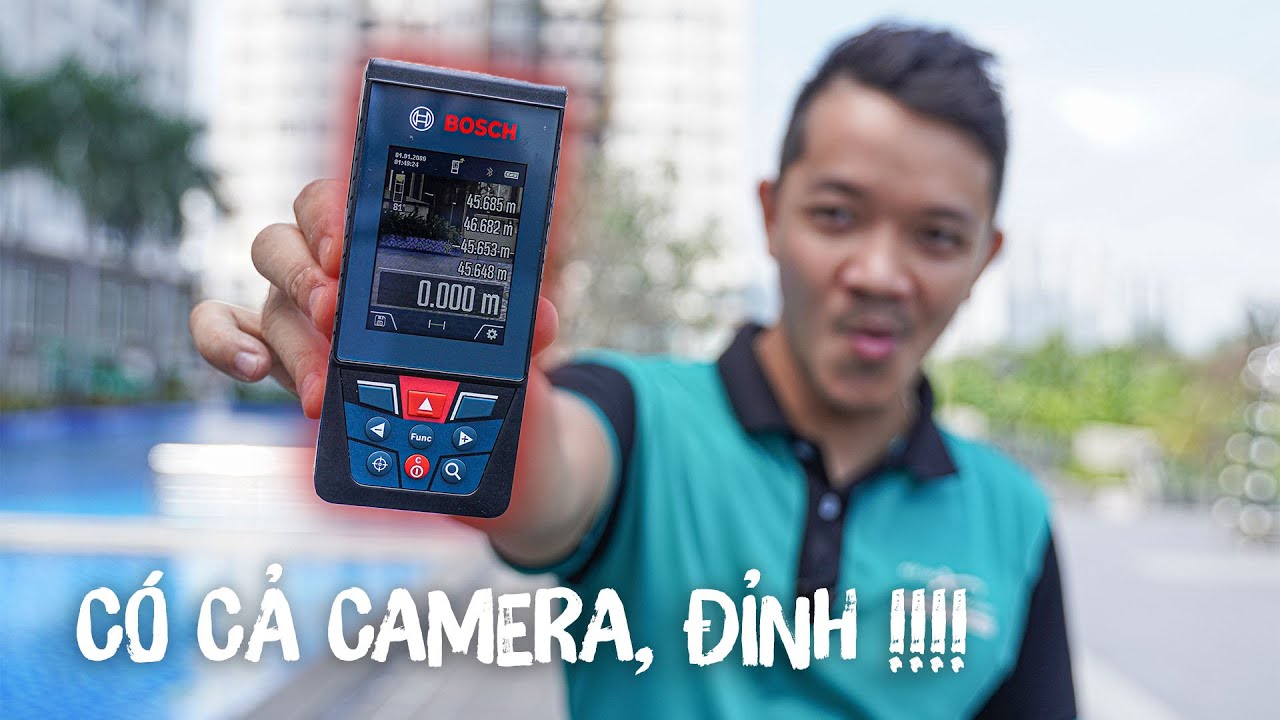 Công Nghệ Đỉnh | Máy Đo Laser Có Camera Zoom 4X -  Bosch GLM 100-25C, Đo Xa 100M