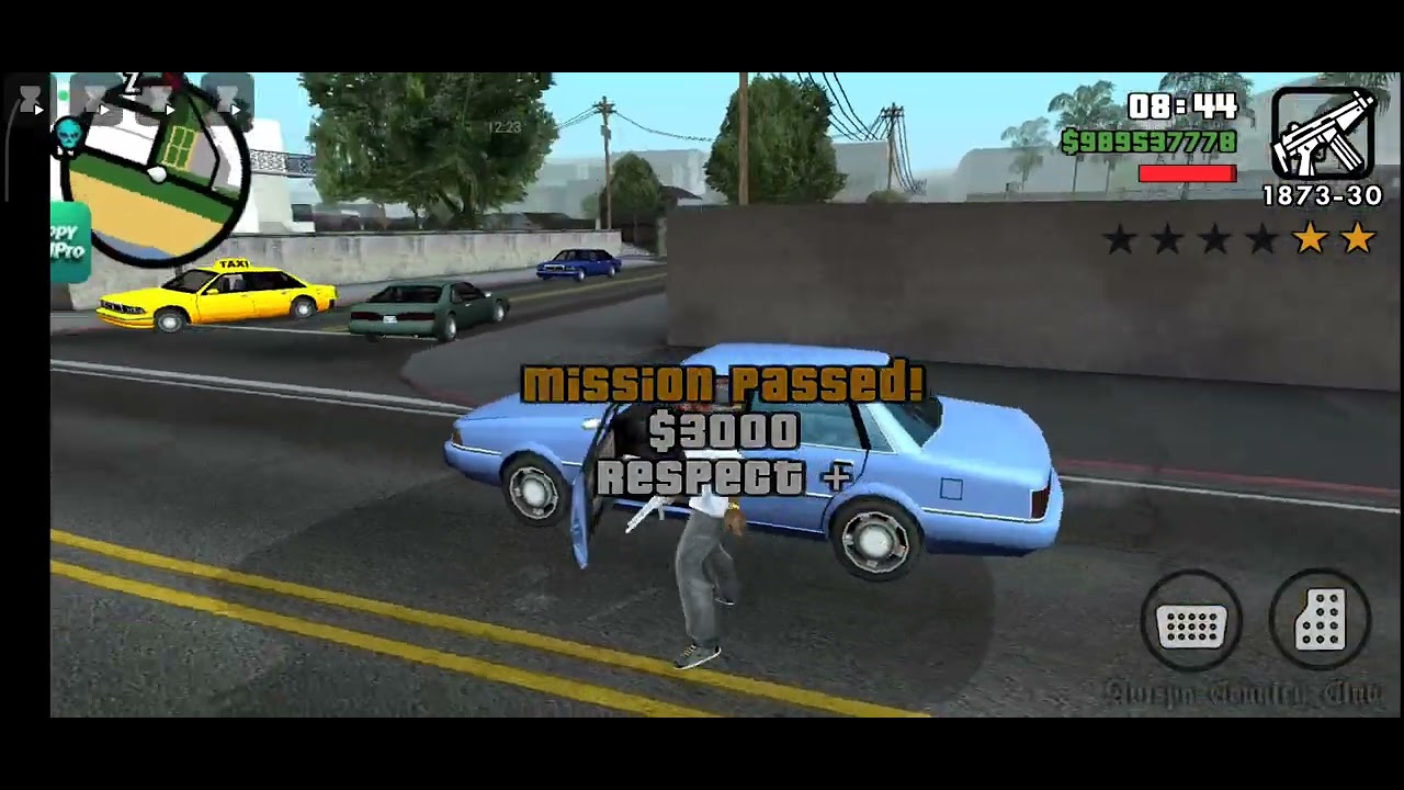 CJ destroyed the mini-planes with machine gun#18