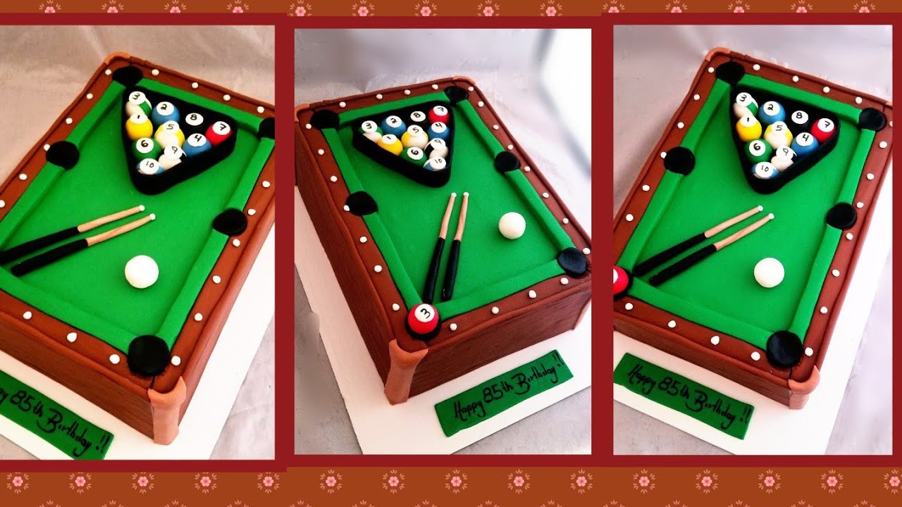 Pastel Mesa de billar/billiards cake👉😜😎