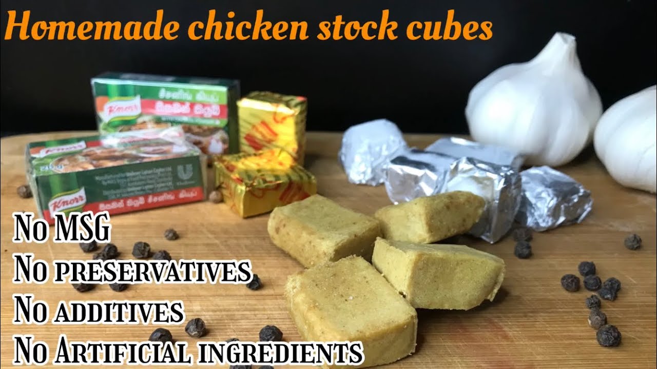 How to make Healthy Chicken Stock Cubes at home without MSG or preservatives