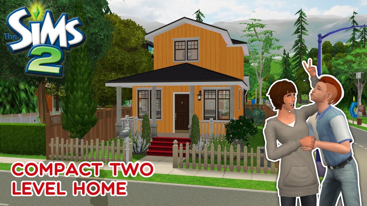🏡 Compact Two-Level Starter Home for Young Couple 💑 || Sims 2 Speed Build || Decorate With Me