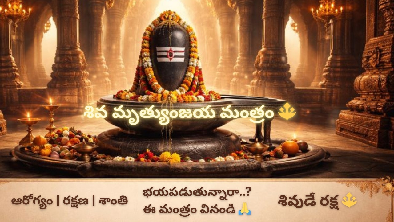 మృత్యుభయ నివారణకు మహా మృత్యుంజయ మంత్రం 🕉️మనసుకు శాంతి, ప్రాణానికి రక్షణ 🕉️