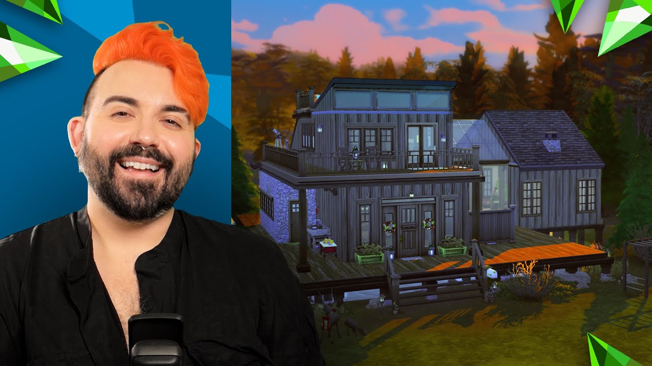 Cozy Lakeside Cabin - The Sims 4 Bundle Build (Seasons, Parenthood, Laundry Day, & Little Campers)