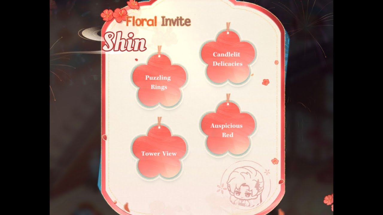 Shin Floral Invite