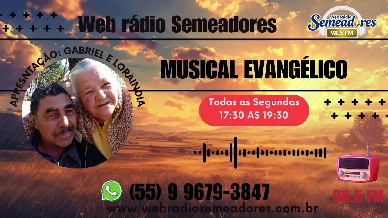 Rádio Semeadores 98.5 - Programa Musical Evangélico.