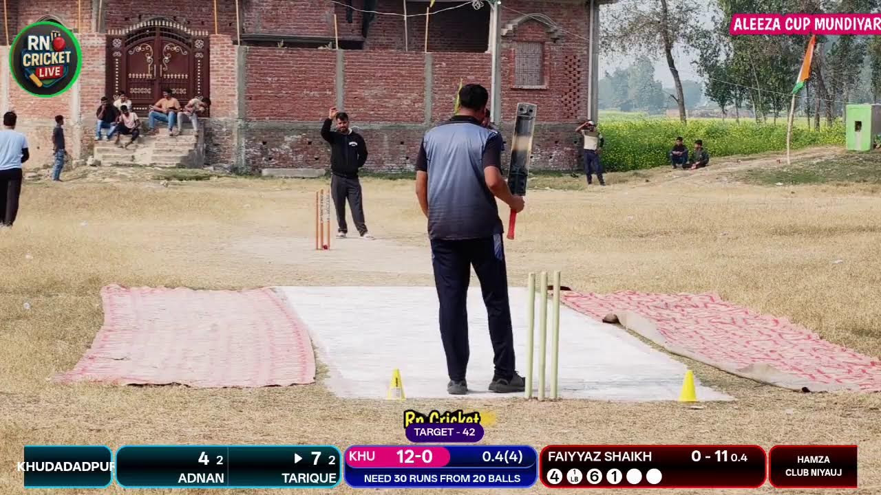 ALEEZA CUP GRAM SABHA FULL BOUNDRY CRICKET PRATIYOGITA.
HAMZA CLUB NIYAUJ VS KHUDADADPUR