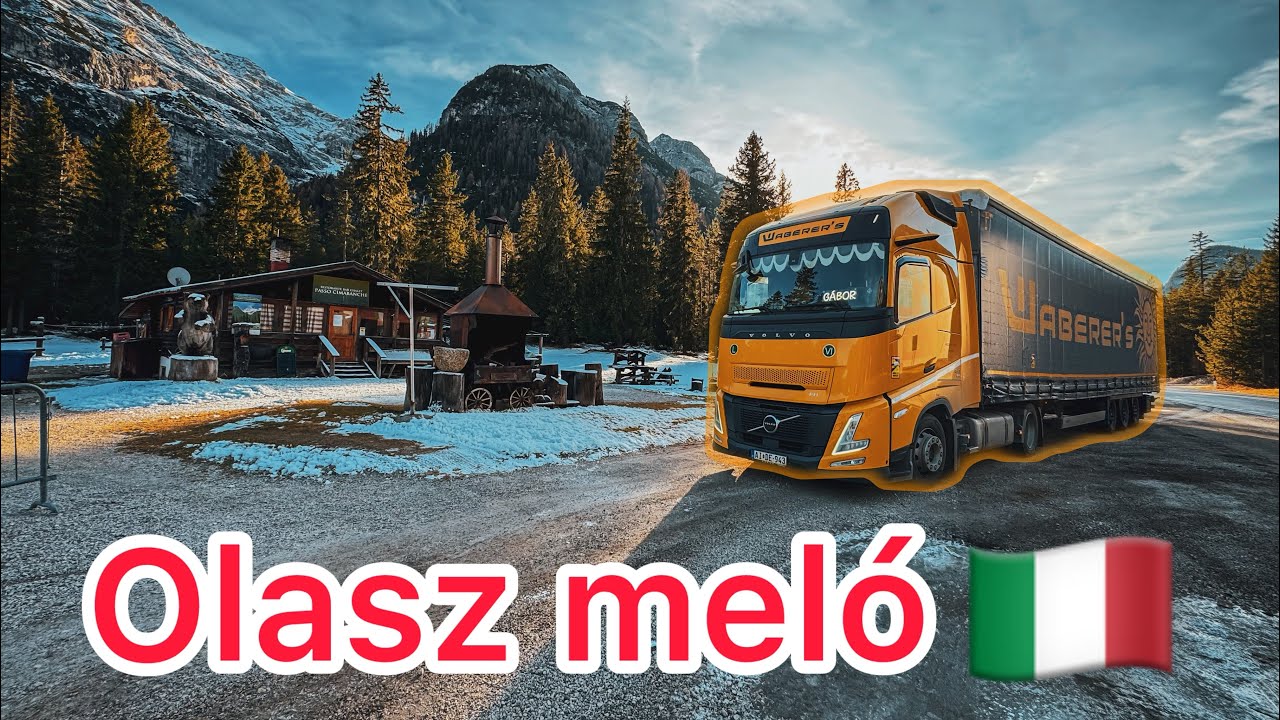 Veszélyes utakon Olaszországban: Hegyek, Szakadékok és Emlékek. Kamionos vlog 38. rész Waberer’s
