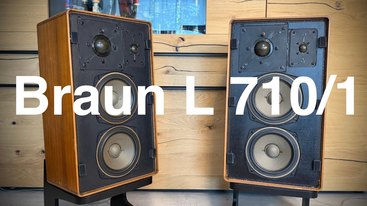 Braun l 710/1 Vintage Germany Speakers demo