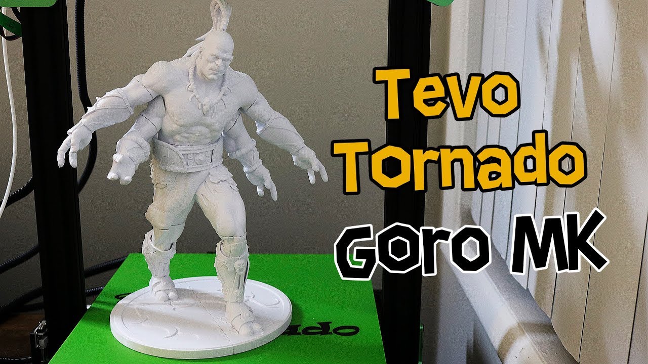 Imprimindo o Goro do Mortal Kombat na Impressora 3D Tevo Tornado