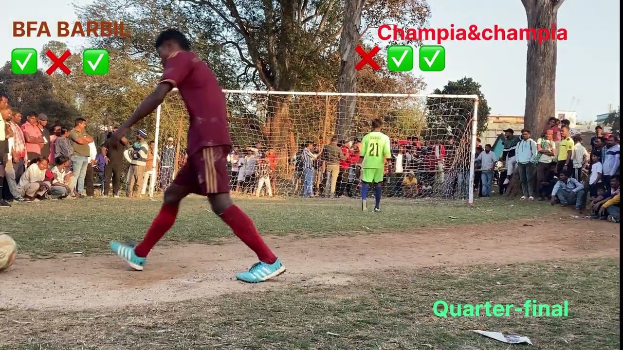 BFA barbil v/s champia &champia quarter-final match, Barbil ) At- Ganesh club barbil Date-7/2/2026￼
