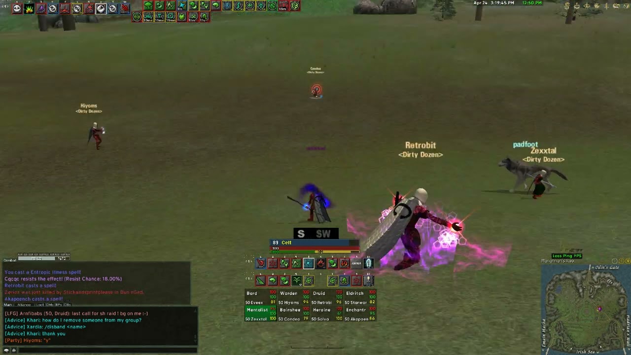 Dark Age of Camelot Dirty Dozen Arena Lighteld PoV