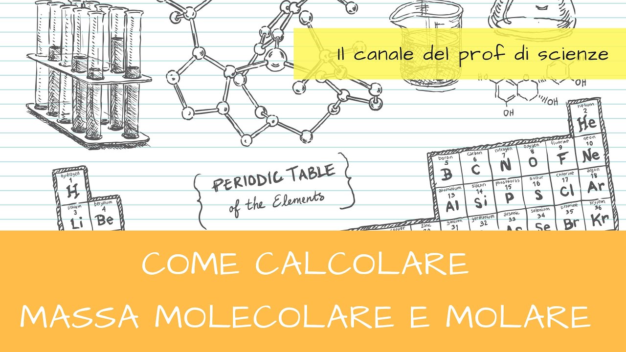 La tabella magica x calcolare la massa molecolare e molare in 2 minuti (con 2 errori, scovali ;-))