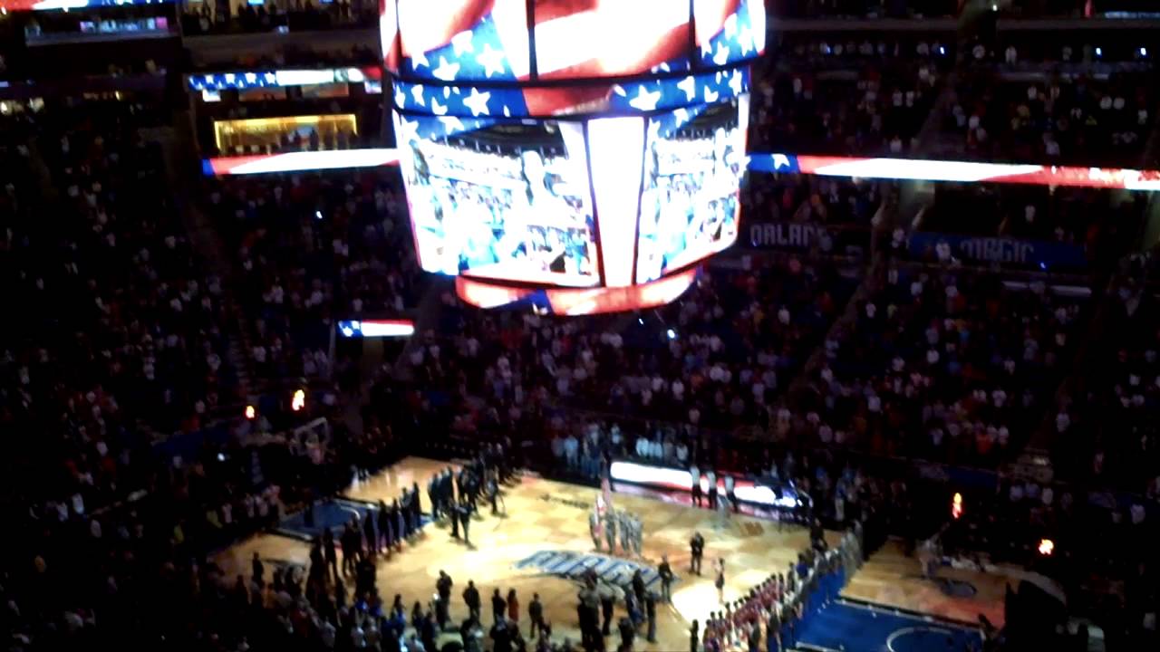 Lisa Goldstein Singing The National Anthem at Orlando Magic VS Miami Heat 3/25/2013