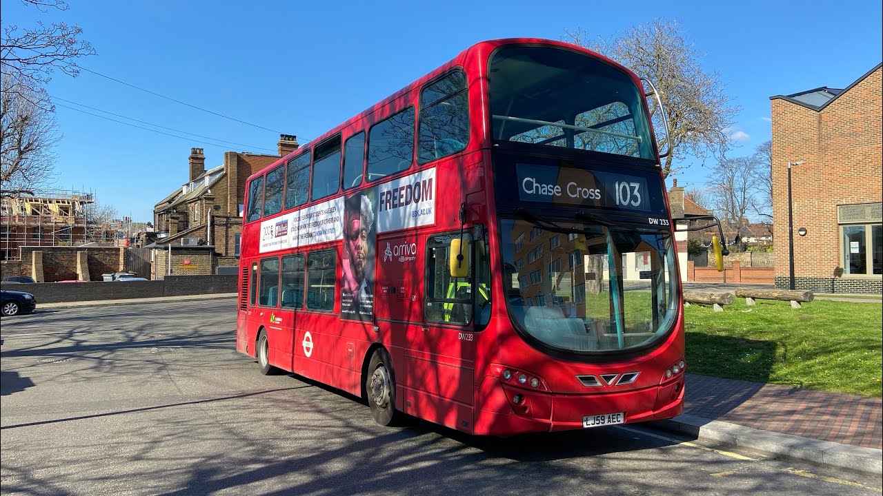 Arriva Londons DW233 proves the power 200 series have whilist on Route 103