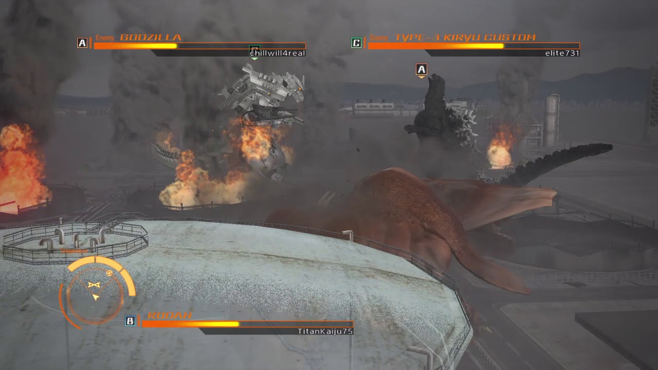 Godzilla (PS4) Online VS: Rodan vs. Godzilla vs. Kiryu