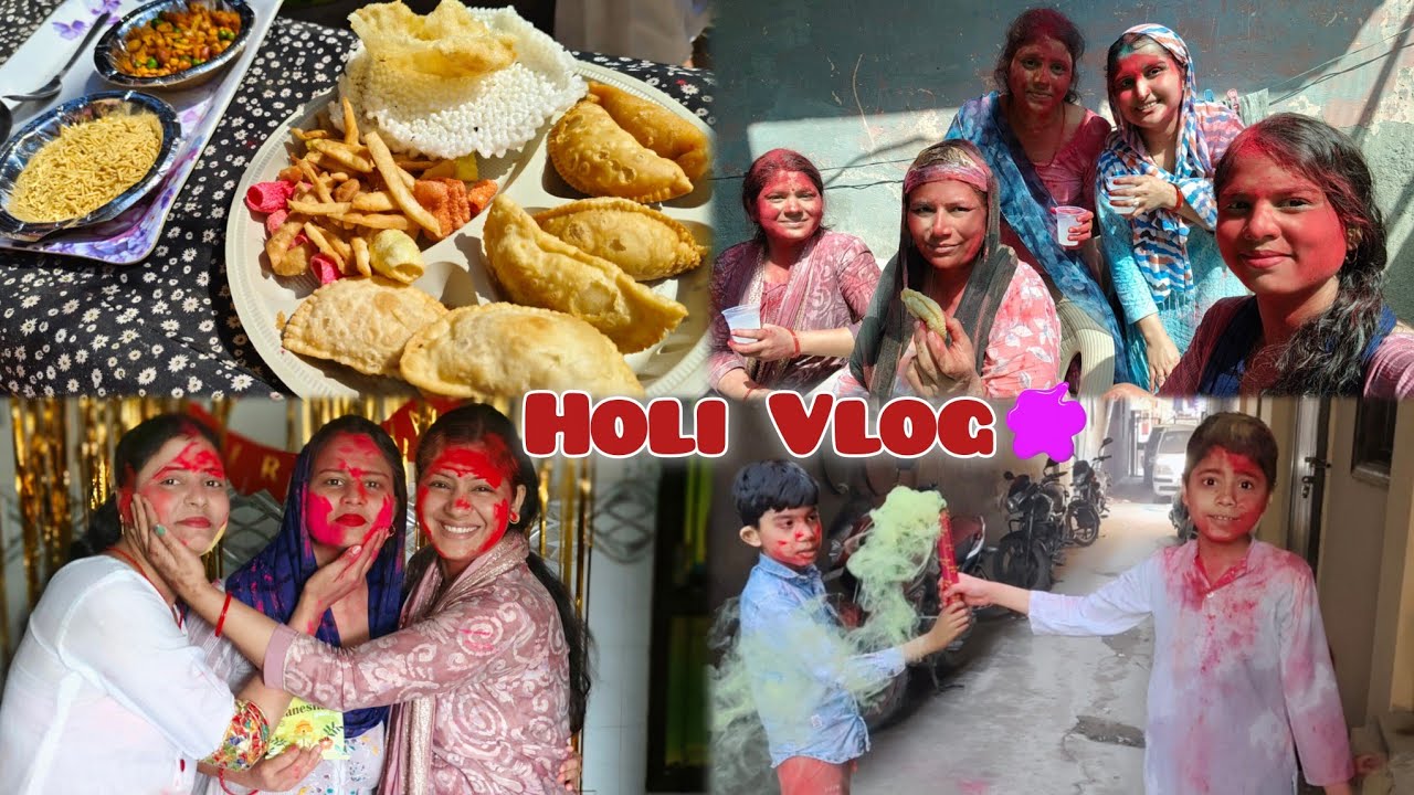 HOLI VLOG 😍😄 @priyankasharma0516 