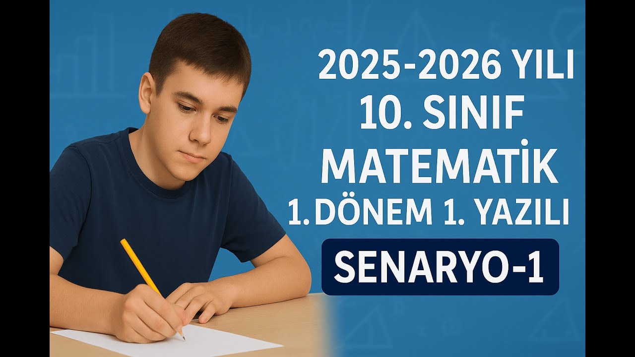 10.Sınıf Matematik 1.Dönem 1.Yazılı Soruları - Yeni Müfredat (SENARYO-1)