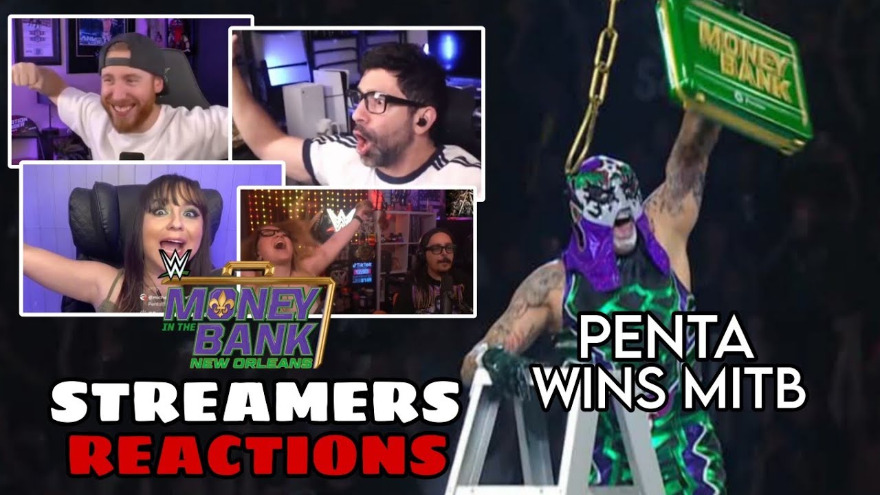 Penta выигрывает мужской контракт Money in the Bank | Реакция стримеров #wwe