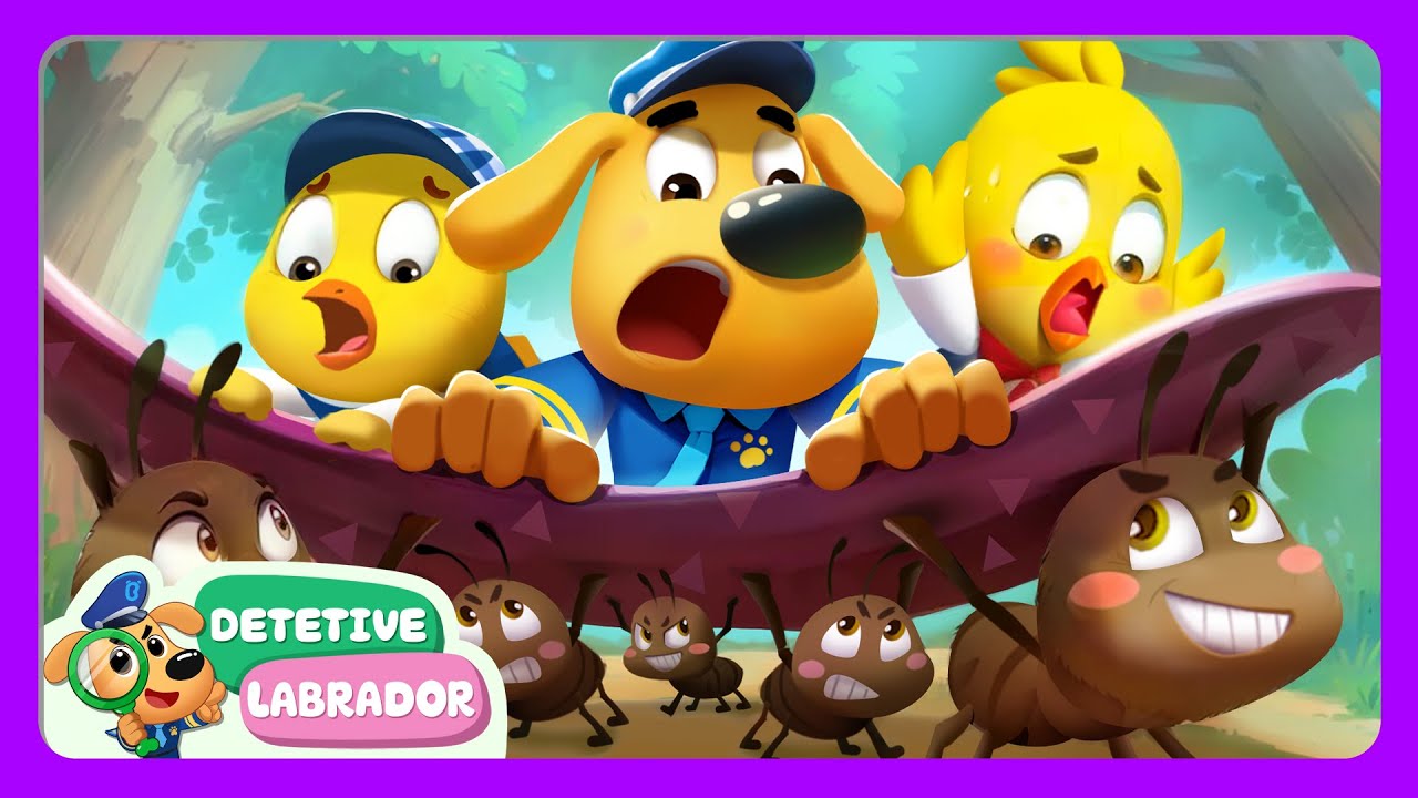 As Formiguinhas Marcham 🐜 Bons Hábitos & Dicas de Segurança  📝✅ Desenho Animado 🔍 Detetive Labrador