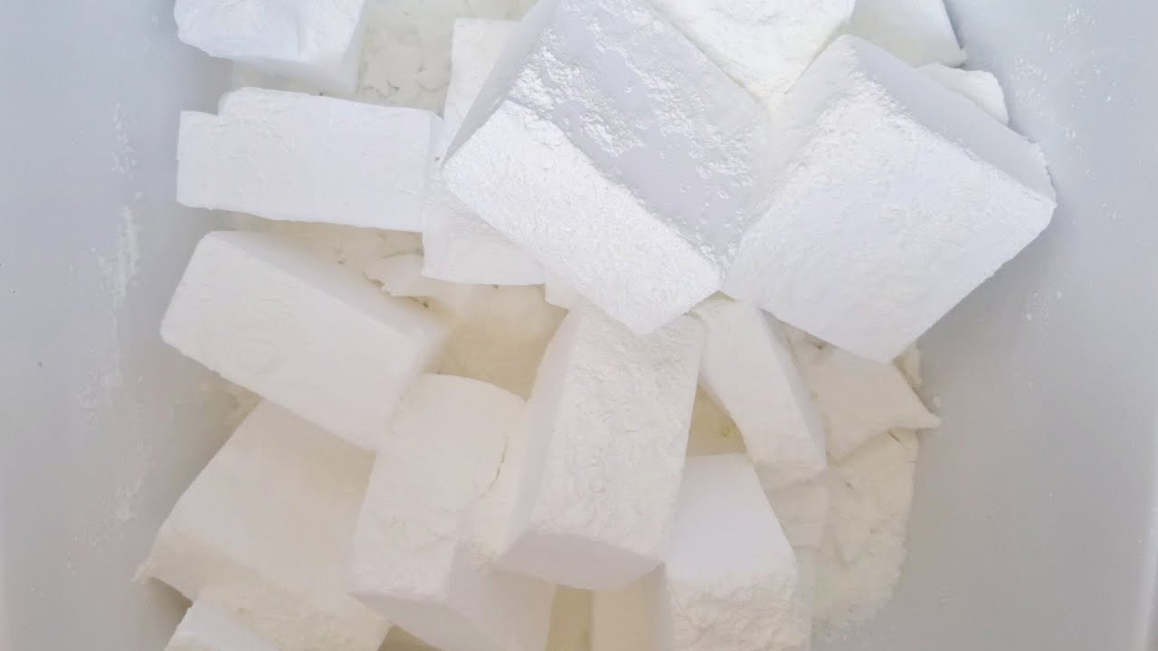 Mini Mass Crush of Plain Jane Gym Chalk Crumbles~ Anxiety & Stress Relief ~ ASMR Oddly Satisfying
