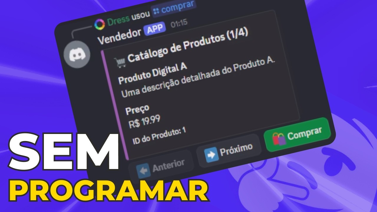 Como fazer BOT de venda para o discord sem programar com host grátis e pagamento por PIX