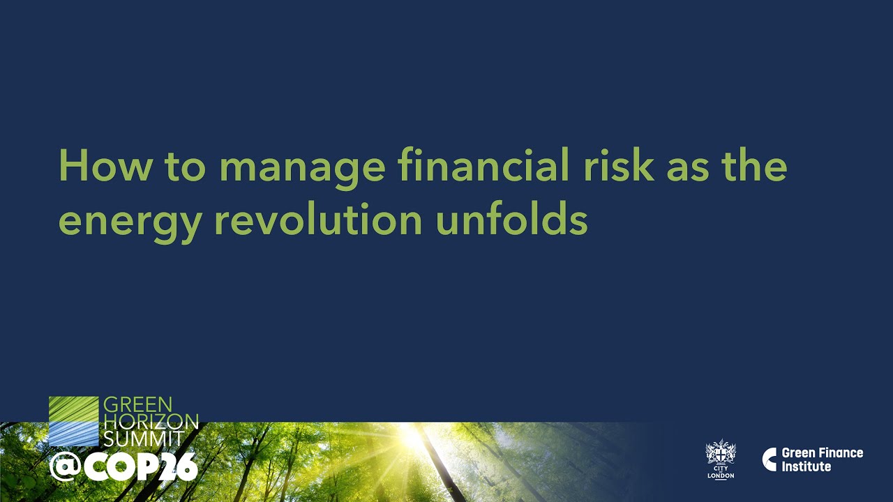 How to manage financial risk as the energy revolution unfolds