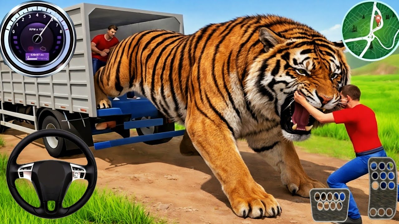 Animal Cargo Truck Driving Game 3D - Animal Transport Cargo Truck 2024 - Android Gameplay