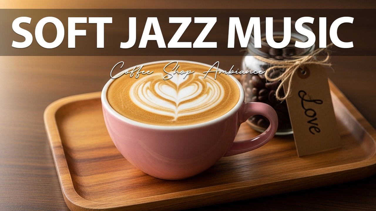 Soft Jazz Music 🎶 Coffee Shop Ambiance for Studying , Great Moods & Happy Moods