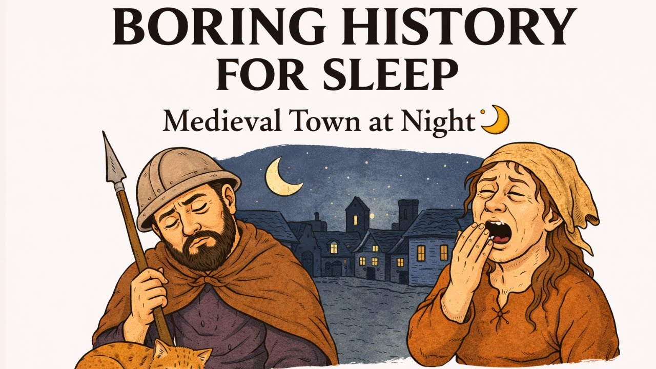 Boring History for Sleep || A Medieval Town at Night
