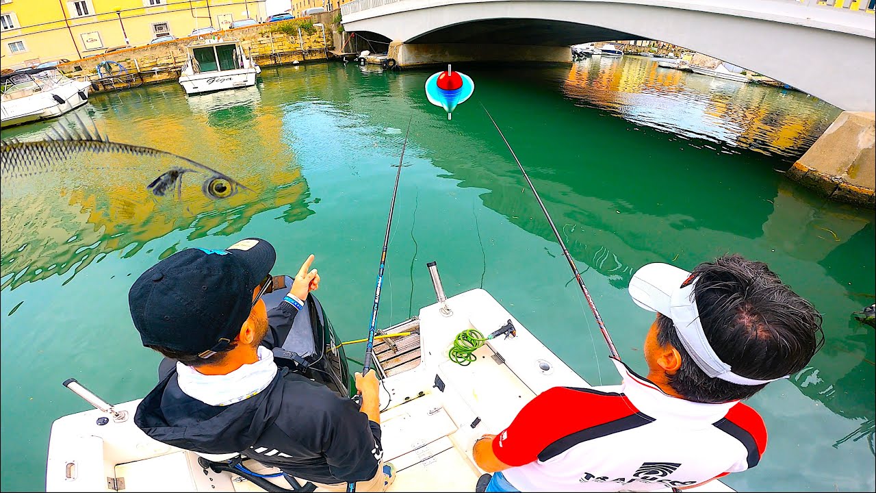 Spigole, Orate e Cefali con il GALLEGGIANTE! Pesca URBANA a Bolognese a Livorno con Saverio Rosa