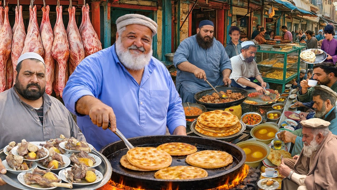 Breakfast in Afghanistan | Paratha Recipe Quick | local life Morning Street food 