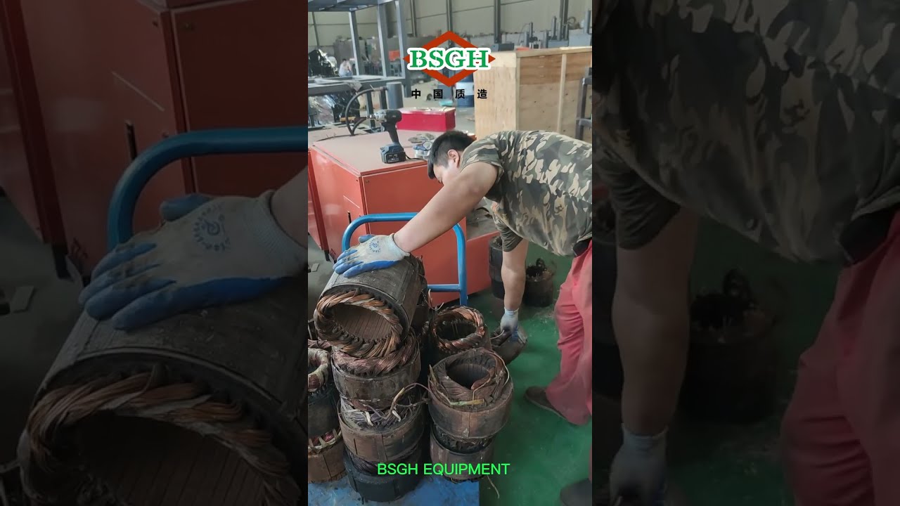 Electric Motor Scrap Cutter Machine Scrapping Electric Motors For Copper | How To Dismantle Motor