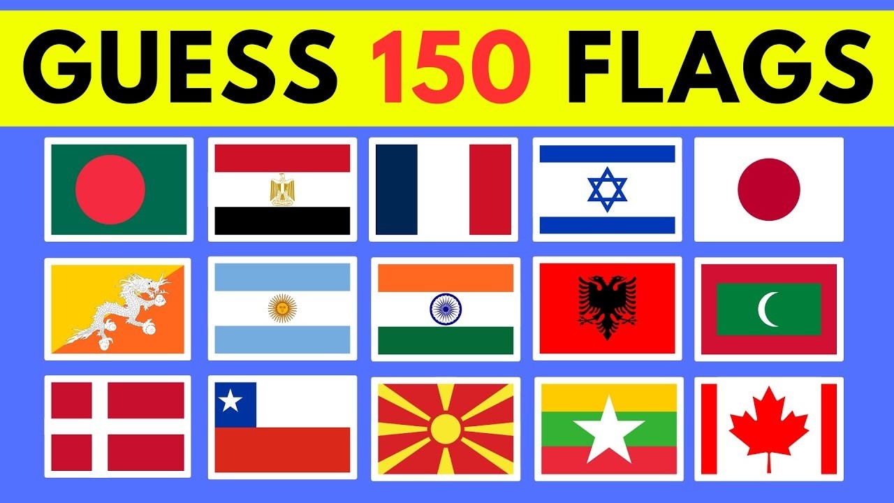 Guess the Country Flag Quiz 🌍🚩| 150 Questions for Kids to Learn World Flags & Countries | Geography