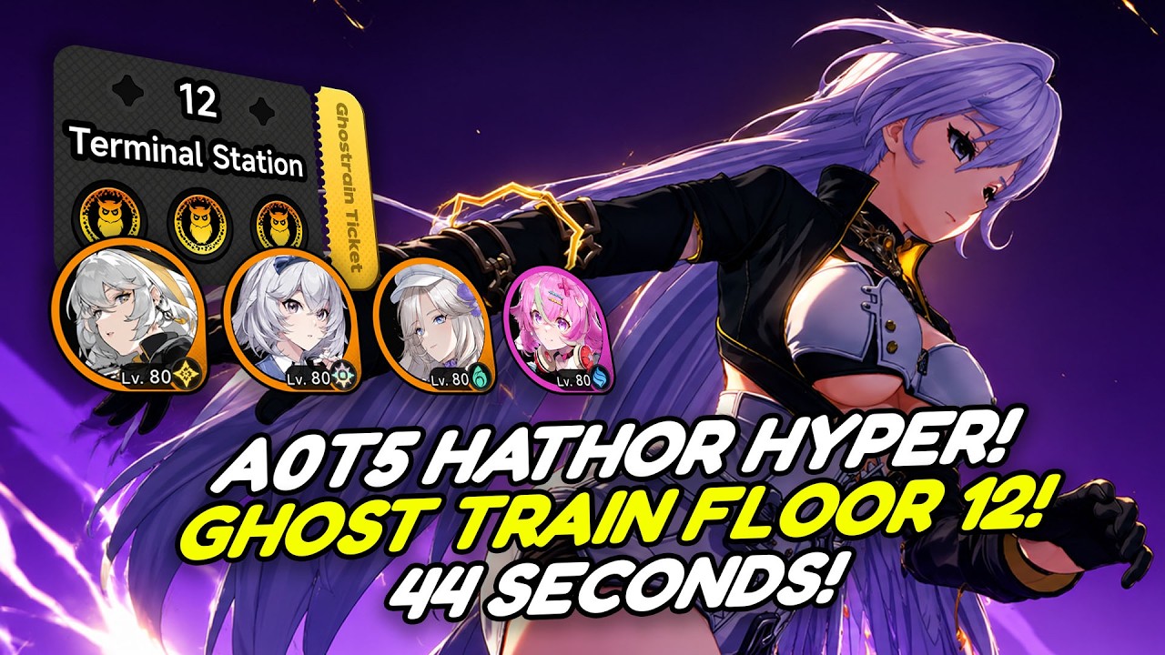 IS THIS HATHOR TRUE POWER?!! A0T5 Hathor Hyper 44s Gameplay vs Ghost Train Floor 12! |【NTE 1.1】