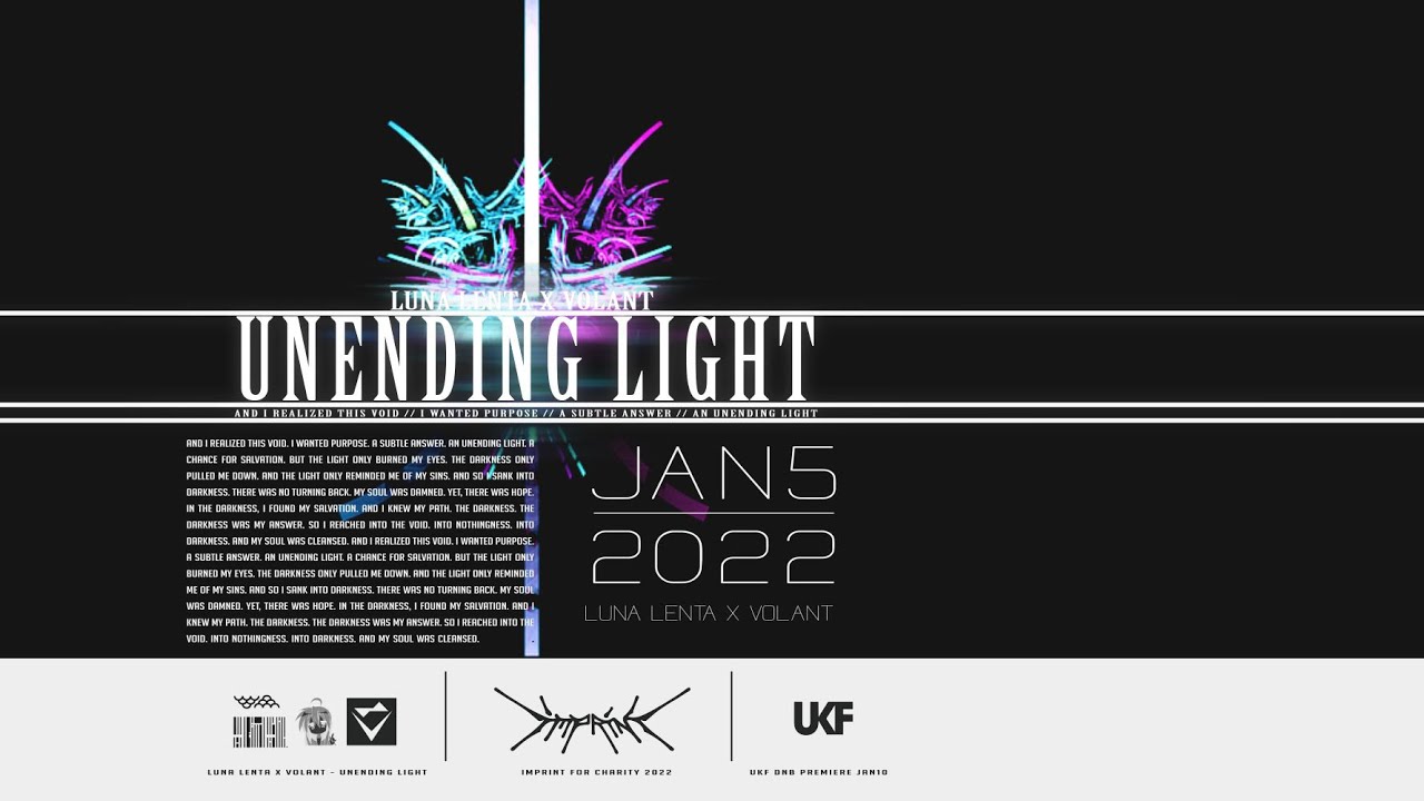 nuphory X luna lenta — UNENDING LIGHT (LYRIC VIDEO)