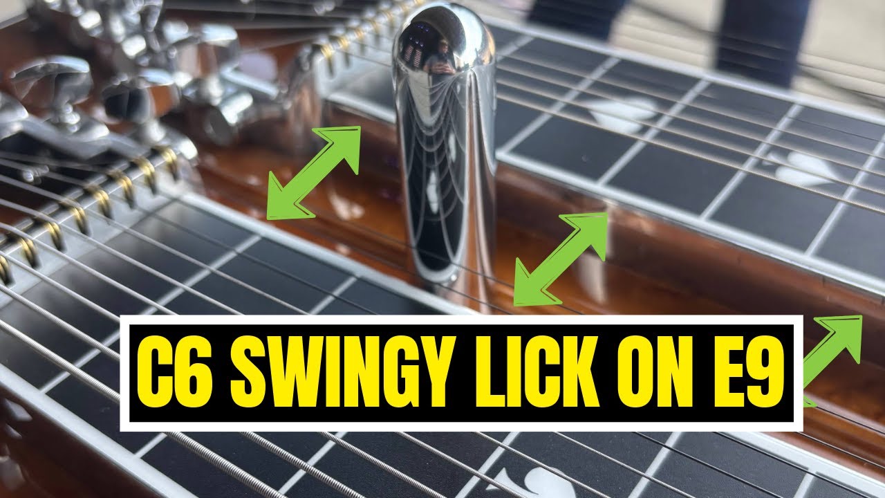 Fun C6 Type Lick on E9 // Pedal Steel Guitar Lesson & Ideas