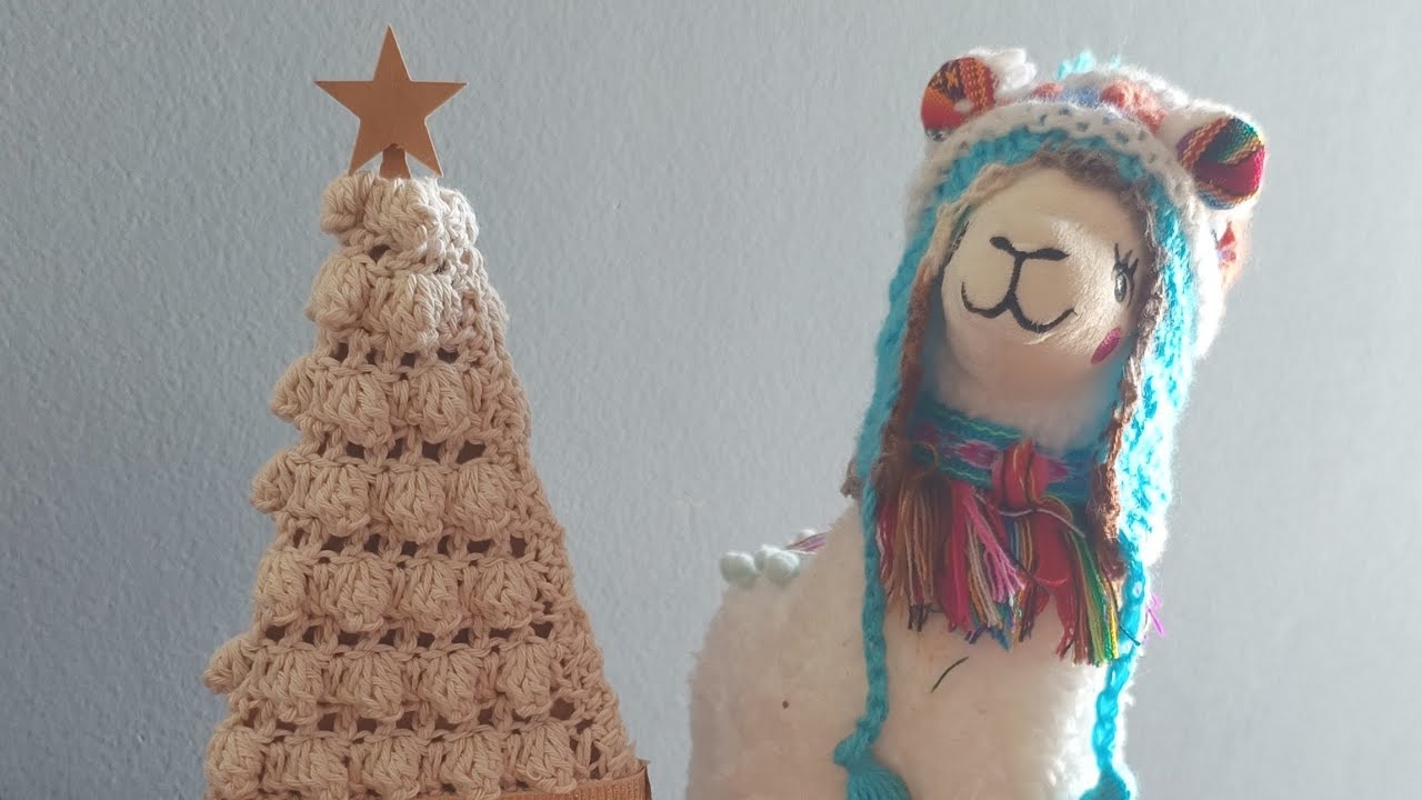 Árbol de navidad tejido a crochet 