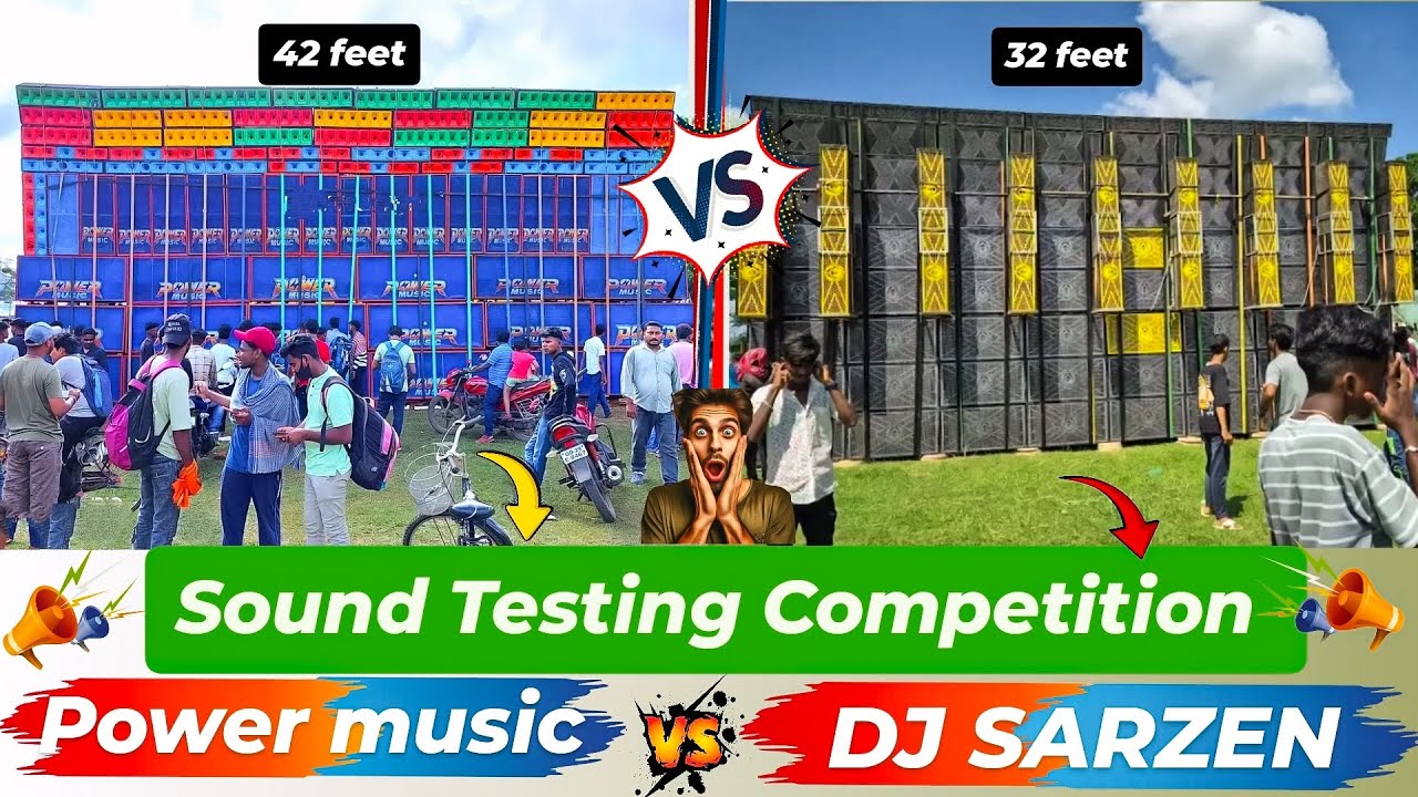 dj Sarzen sound Testing vs power music sound testing कोन हैं असली king👑 जानिए इस video में #djsarzen