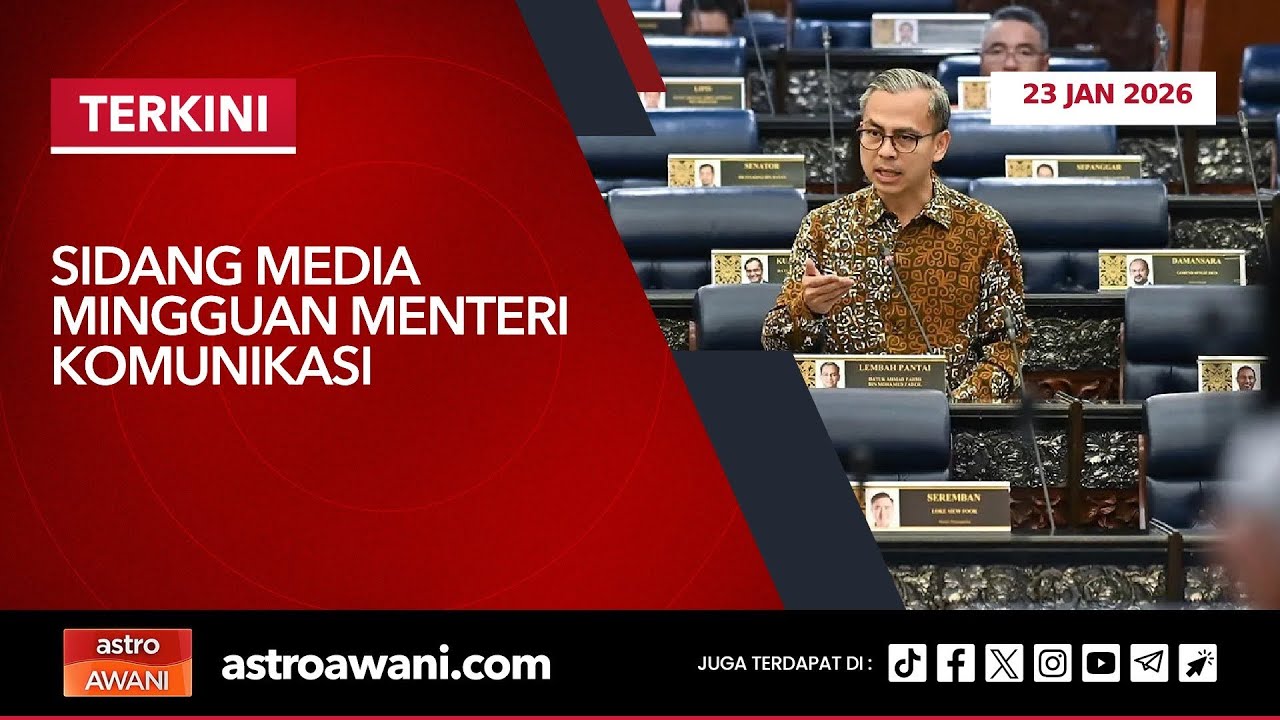 [LANGSUNG] Sidang Media Mingguan Menteri Komunikasi | 23 Januari 2026